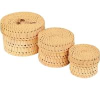 FAIR ZONE Paniers Palmyrah | Lot de 3 - 3 pièces