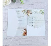 Faire-part de mariage carte invitation blanche enveop pour mariage fiançailles anniversaire quinceanera 25pcs blanc blan FAIRE-PART