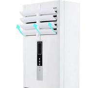 FAiruo Capots de climatisation verticaux à soufflage direct - Auto-adhésifs - Réglables