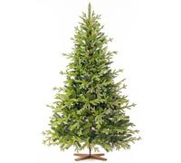 FAIRYTREES Sapin de Noël Artificiel 180 cm BAVIÈRE Premium Éléments moulés par Injection avec Support en Bois Fabriqué en UE