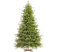 FAIRYTREES Sapin de Noël Artificiel 220 cm BAVIÈRE Premium Éléments moulés par Injection avec Support en Bois Fabriqué en UE