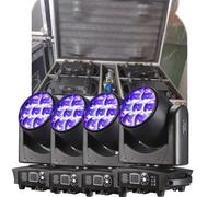 Faisceau LED Sharpy 4PZ/Lyre + lavage 7x40W 4 en 1 RGBW Zoom testa mobile DMX par boîte de nuit Dj Disco fête Bar équipement d'éclairage de scène 2 LIGHT
