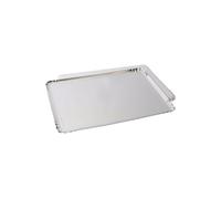 FaisTonGateau - Lot de 5 Plateaux traiteur - Longueur x Largeur : 42 cm x 28 cm, Couleur Argent