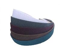 fait avec Lot de 5 bandes abrasives - Bande abrasive non tissée - SC-BS Mix - 5 degrés : coarse, moyen, veryfine, S uper fine, type T blanc, 40 mm x 760 mm