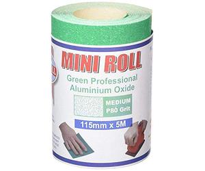 Faithfull AR580G Rouleau de papier à sec alumine Vert 80 g 115 mm x 5 m (Import Grande Bretagne)