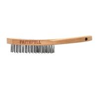 Faithfull Brosse métallique pour barbecue avec manche en bois