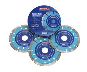Faithfull dbset3 C Contrat Lame diamant Set (3 pièces)