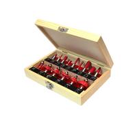 Faithfull Ensemble De Fraises TCT 1/2 Pouce, 15 Pièces FAIRBS15