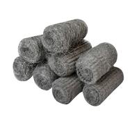 Faithfull FAIASW8A Acier Laine, Assorti Grains 20g Rouleaux (Paquet 8