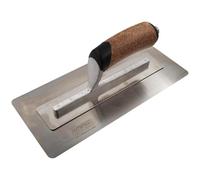 Faithfull FAIPTFLEX11C Truelle de finition flexible, outil à main de plâtrage en acier inoxydable de haute qualité avec poignée ergonomique en liège - 275 mm