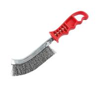 Faithfull FAIWBHANDS Brosse à gratter en acier avec manche rouge 25 cm de long