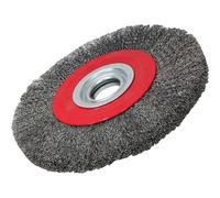 Faithfull FAIWBWW200 Wire Wheel 200mm x 25 x 32mm - 0.3mm Wire