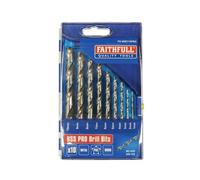 Faithfull Professionnel HSS Intermédiaire Mèche Perceuse Ensemble, 10 Pièce (