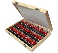 Faithfull Coffret de fraises à défoncer RBS35 Queue 1/2" Carbure de tungstène 35 pièces