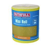 Faithfull Rouleau de papier Oxyde d'aluminium Jaune 115 mm x 10 m 80 g