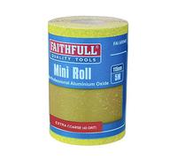 Faithfull Rouleau de papier Oxyde d'aluminium Jaune 115 mm x 5 m 40 g