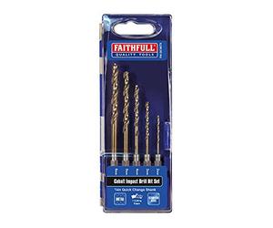 Faithfull Tools FAIQCSET5 Foret cobalt