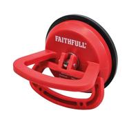 Faithfull Ventouse de Levage à Une Ventouse (120 mm) - Outil de Levage pour carrelage, Verre et marbre - Corps en Plastique ABS - Capacité de Charge : 30 kg (Verticale) / 15 kg (Horizontale)