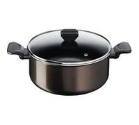 Faitout 24 cm avec couvercle Easy Cook &Cean - Tefal - Noir - Aluminium Noir G