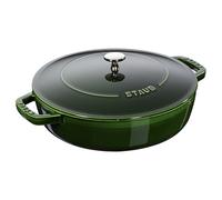 Faitout 24 cm, couvercle auto-obturant, fonte, basilic, Staub