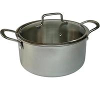 Faitout 24cm avec son couvercle en verre cerclé inox - Inox 18/10 Multiply - TeCuisine