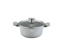 Faitout 24x11cm avec couvercle tous feux dont induction Basel Premium Collection Gris Swiss Haus SH-BC24S