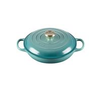 Faitout 28 cm Le Creuset Signature Fonte 21180280994450 Bleu Riviera