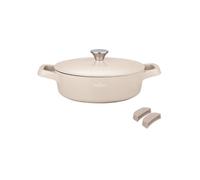 Faitout 28cm avec couvercle 3 9L Tous feux dont induction Beige Swiss Haus SH-ZLC28BE