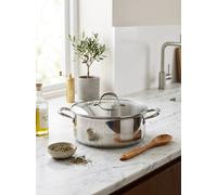 Faitout 28cm Avec Couvercle - Acier Inoxydable - Inox