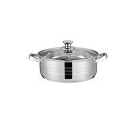 Faitout 28x12cm avec couvercle tous feux dont induction Montreux Collection Acier Swiss Haus SH-NC28LP