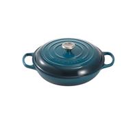 Le Creuset Faitout Signature rond en fonte émaillée 30 cm 3,2 L Deep Teal