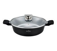 Faitout 32cm avec couvercle 5 5L tous feux dont induction Noir Swiss Haus SH-BLC32B