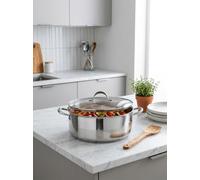 Faitout 32cm Avec Couvercle - Acier Inoxydable - Inox