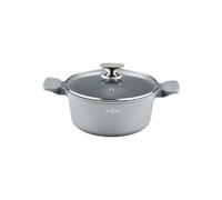 Faitout 4,9L avec couvercle 26cm Tous feux dont induction Gris Swiss Haus SH-BC26S