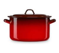 Faitout à Induction 20cm, Marmite 4 L avec Couvercle Acier Émaillé Tous Feux Briebe Ignea Rouge 9