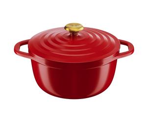 Faitout AIR E2544655 24 cm, 4,7 l, rouge, Tefal
