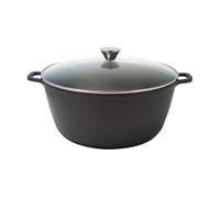 Baumalu Faitout aluminium 384923 – 36 cm avec couvercle – Noir G