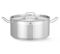 HENDI Casserole, basse - avec couvercle, Profi Line, 12L, ⌀320x(H)150mm