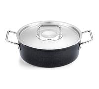 Fissler Faitout bas ADAMANT 24 cm – Aluminium, Antiadhésif, Induction, Noir