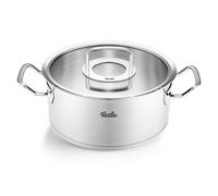 Faitout bas ORIGINAL PROFI 24 cm, argent, acier inoxydable, Fissler