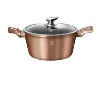 Faitout - BERLINGER HAUS BH-6194 - 30cm - Aluminium forgé - Système Turbo Induction - Or Rose