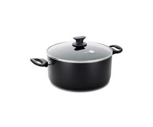 Faitout Cambridge en Céramique 24 cm et son couvercle - - Noir - Céramique