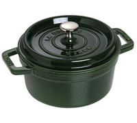 Faitout COCOTTE 28 cm, avec étuve, basilic, fonte, Staub