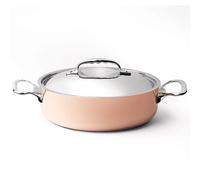 Faitout en cuivre pour induction O 20 cm Prima Matera avec couvercle de marmite en inox de Buyer