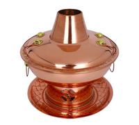 Faitout en cuivre pour la cuisine, style chinois traditionnel pour la | Faitout traditionnel en cuivre pour une cuisine chinoise authentique, parfaite pour les réunions de cuisine à la maison et