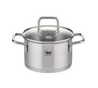 Elo Faitout 7241226 Citrin 12 cm 0,6 L inox à induction avec couvercle en verre Gris