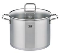 Elo Faitout inox 18/10 26 cm avec couvercle verre 9,5 L
