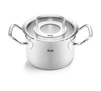Fissler Collection Original-Profi Faitout En Acier Inoxydable (16 cm, 2,1 l) Avec Couvercle En Verre, Compatible induction, Argenté