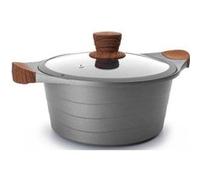 Faitout fonte d'aluminium 20cm + couvercle Lacor 27320 gris G