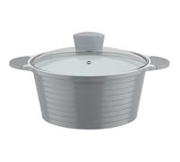 Faitout fonte d'aluminium - GSW - BOLERO - 28 cm - Induction - Gris / Blanc